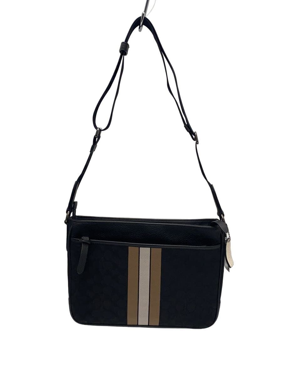 COACH Shoulder Bag Canvas BLK C5291