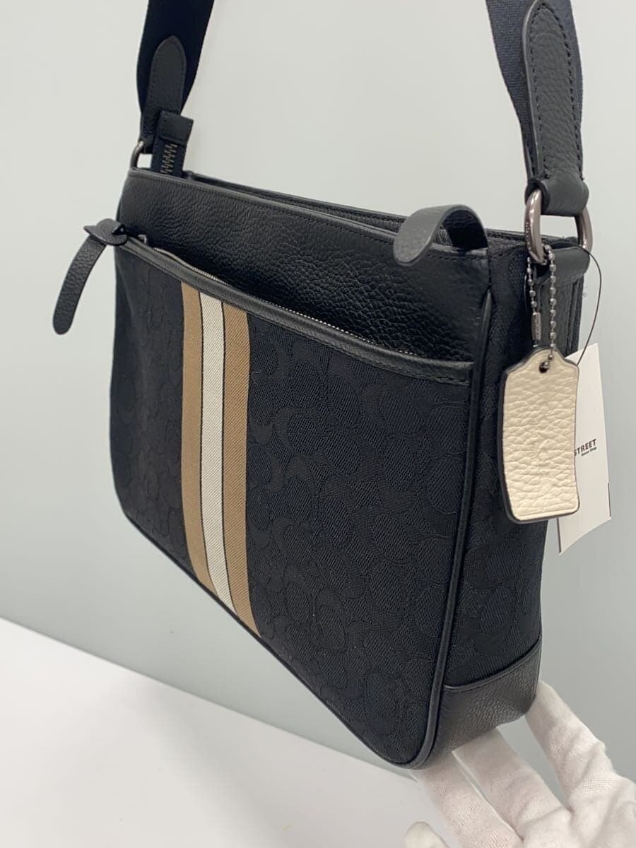 COACH Shoulder Bag Canvas BLK C5291 2