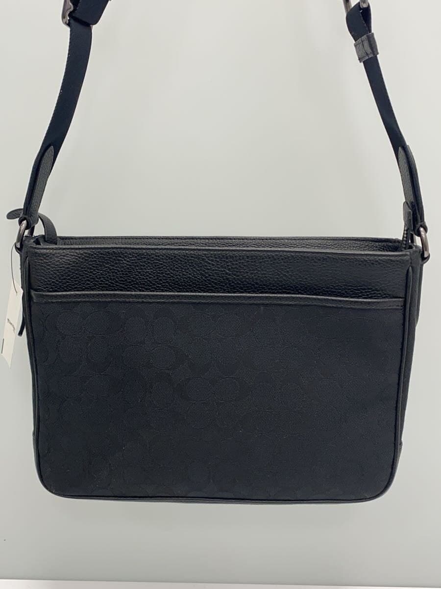 COACH Shoulder Bag Canvas BLK C5291 3