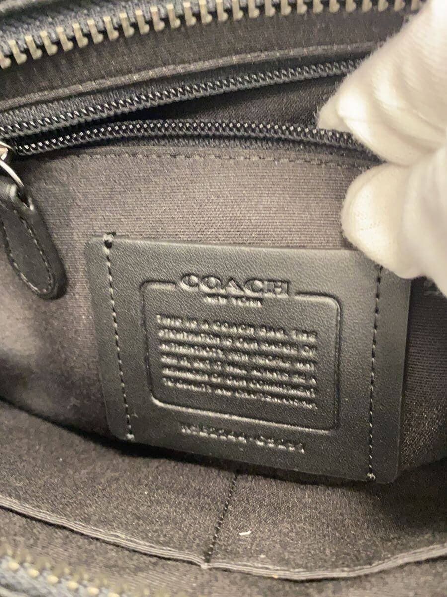 COACH Shoulder Bag Canvas BLK C5291 5