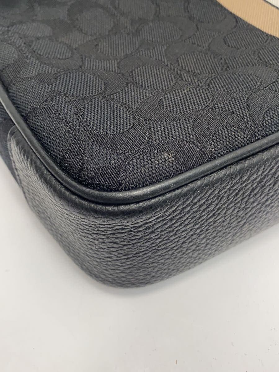 COACH Shoulder Bag Canvas BLK C5291 7