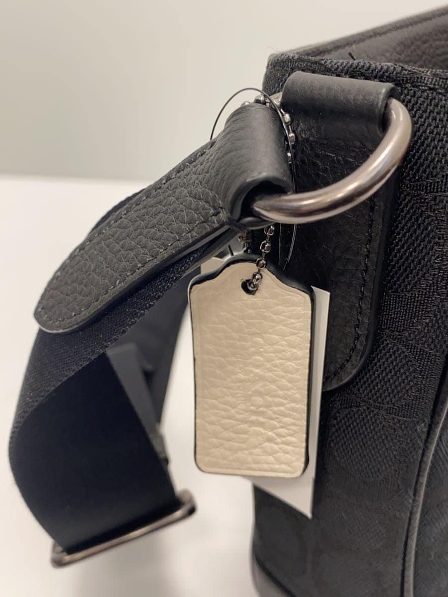 COACH Shoulder Bag Canvas BLK C5291 8