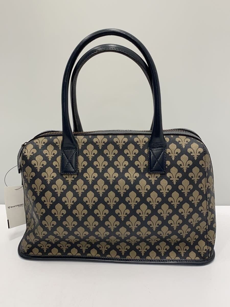 PATRICK COX Handbag Leather BLK All Over Pattern 3