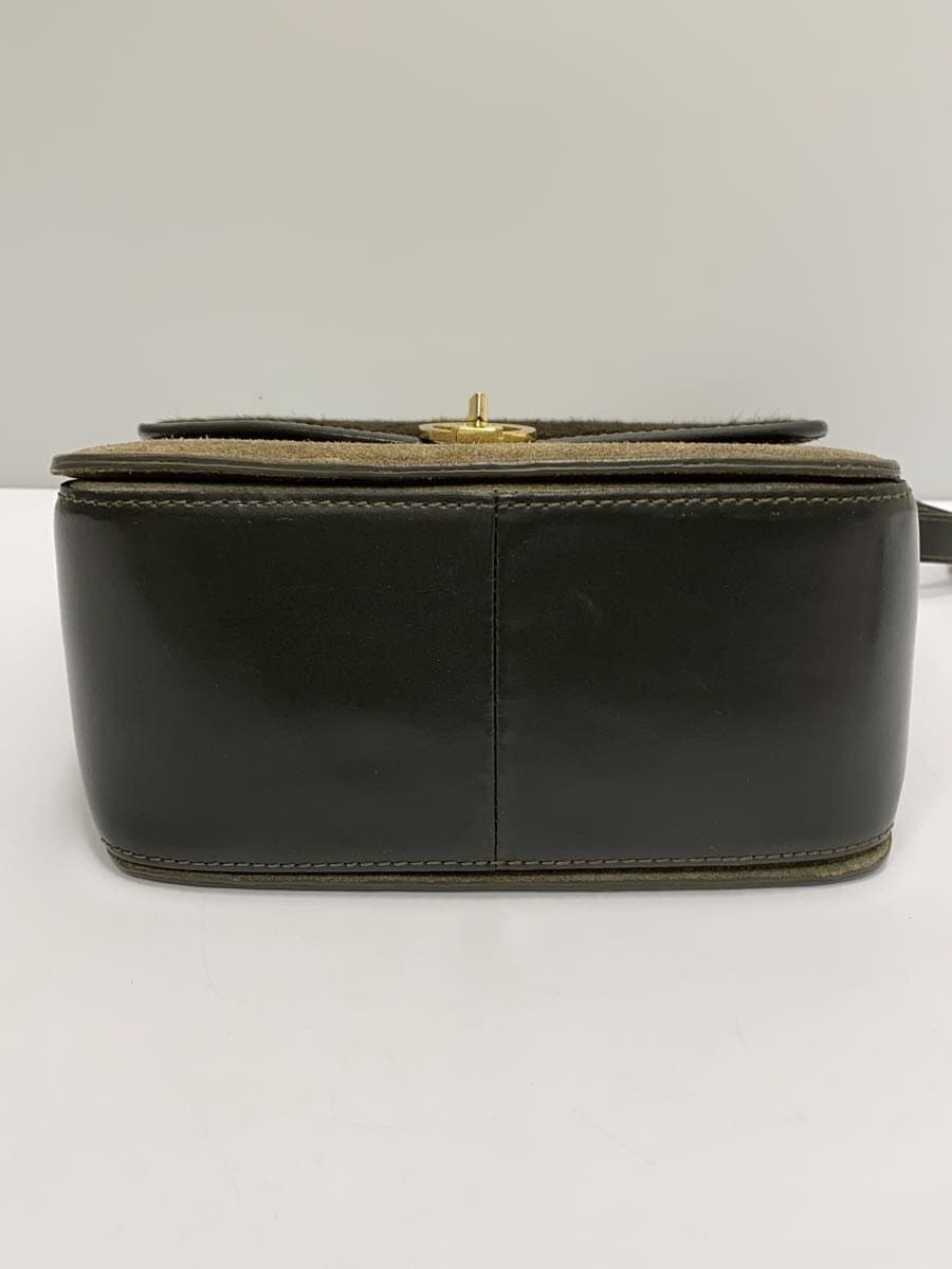 Maison Vincent Shoulder Bag Leather GRN Solid 4