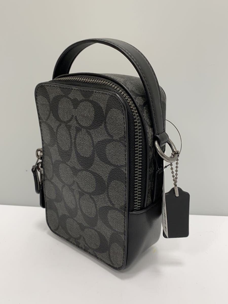 COACH Shoulder Bag Leather GRY All Over Pattern C3146 Top Handle Crossbody 2