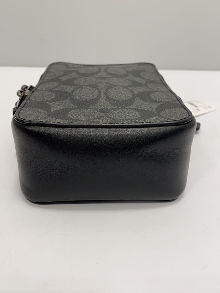 COACH Shoulder Bag Leather GRY All Over Pattern C3146 Top Handle Crossbody 4