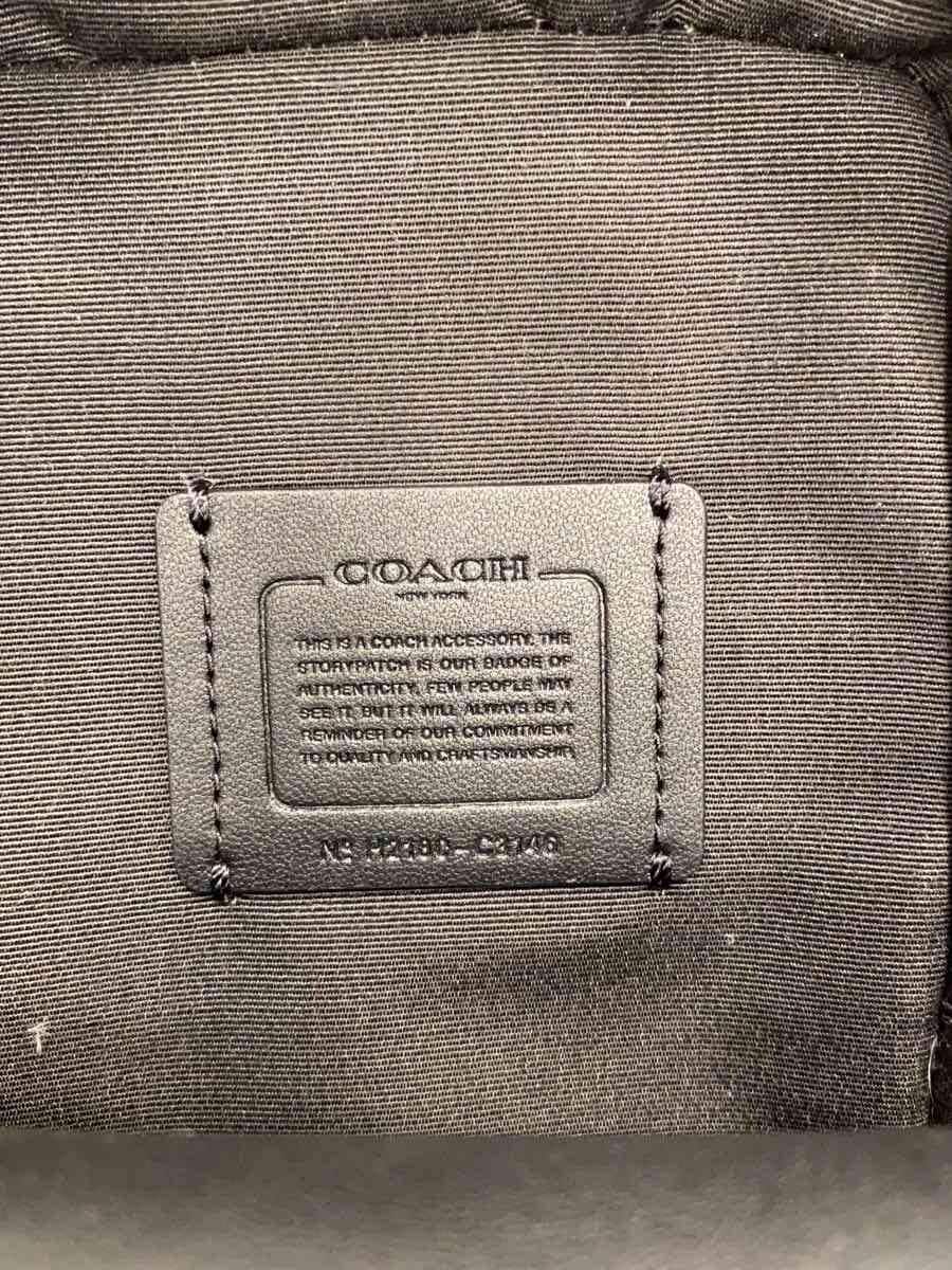 COACH Shoulder Bag Leather GRY All Over Pattern C3146 Top Handle Crossbody 5