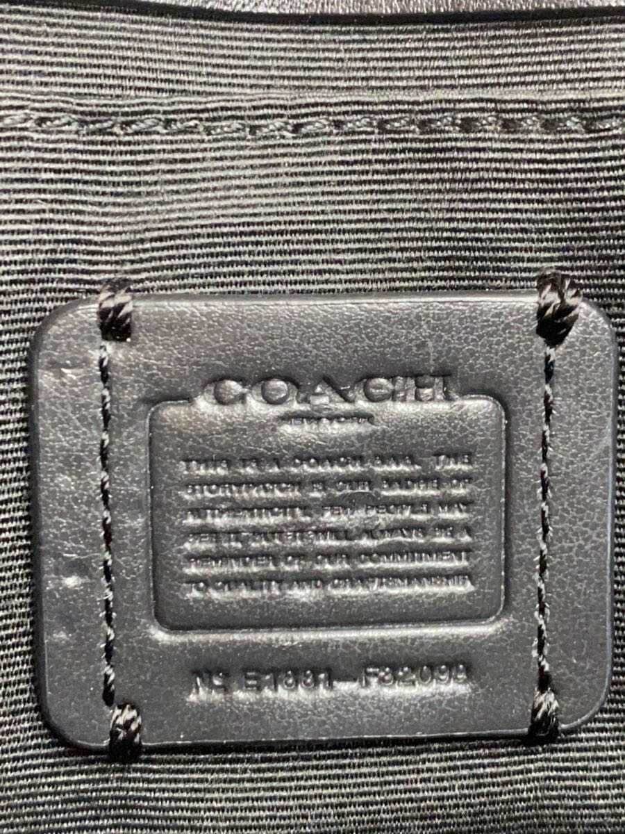COACH Shoulder Bag Leather Black F32099 5