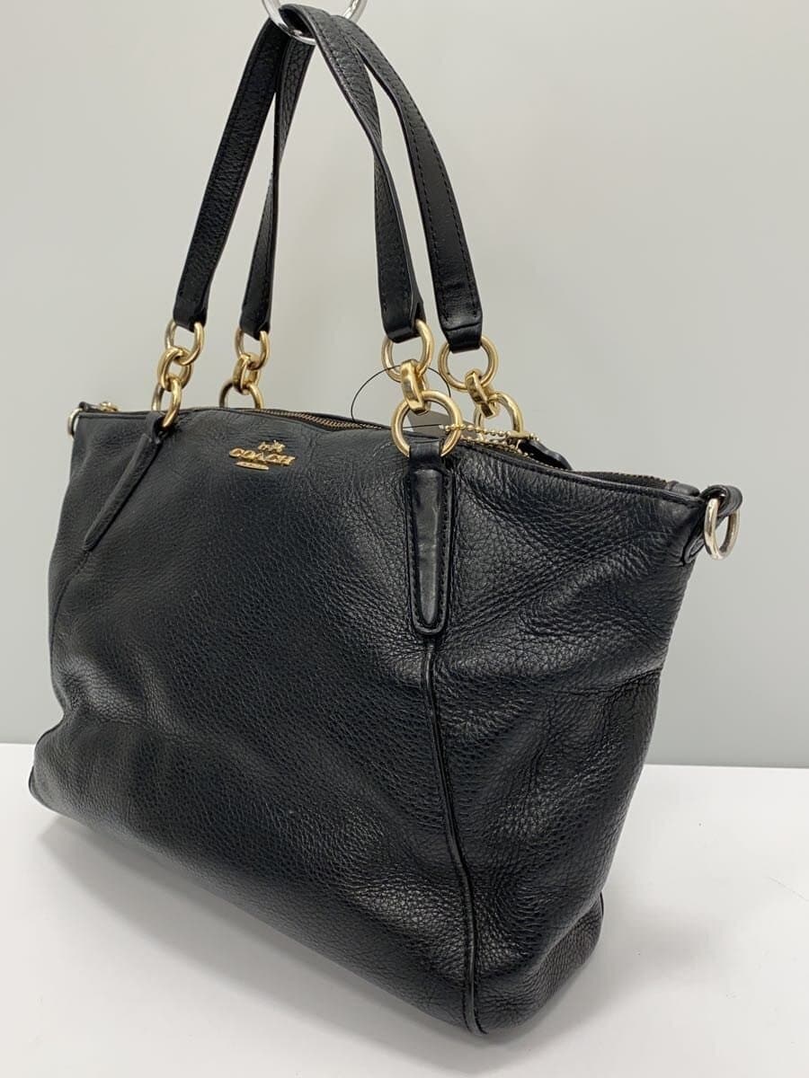 COACH Small Kelsey Satchel_Navy Leather BLK 2