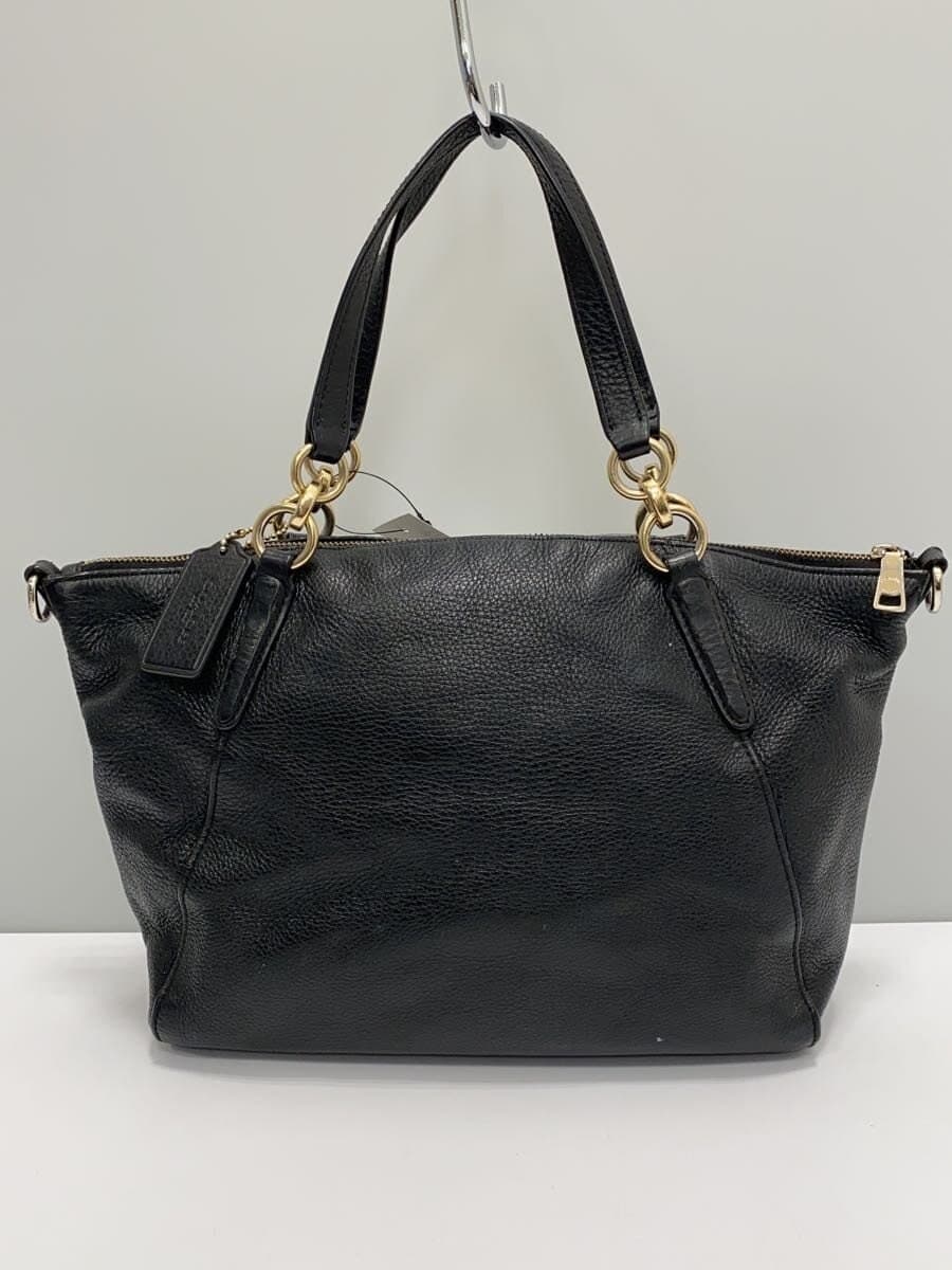 COACH Small Kelsey Satchel_Navy Leather BLK 3