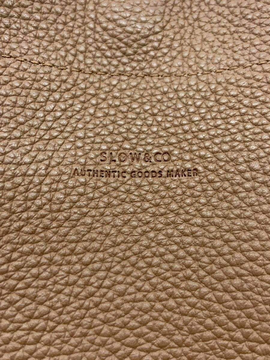 SLOW&CO shoulder bag -- BRW plain 5