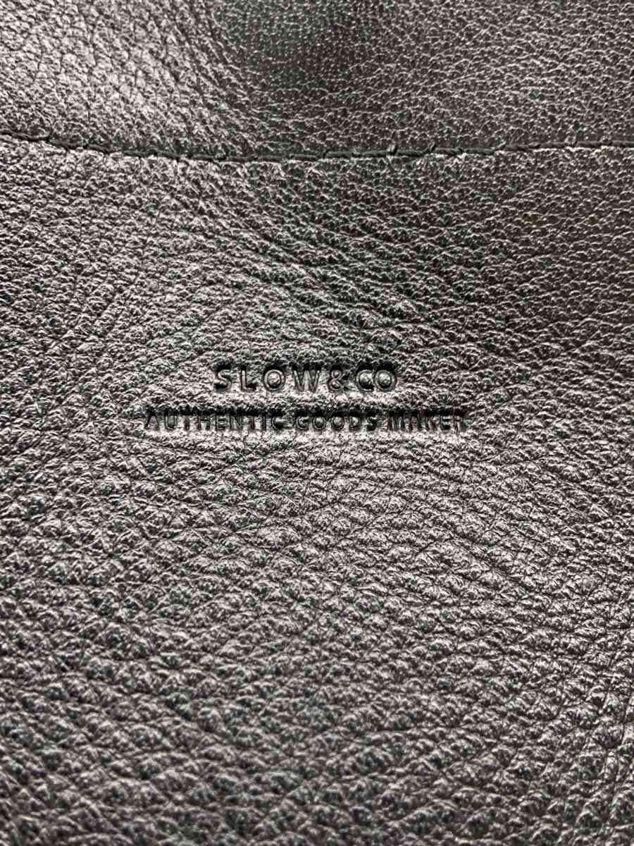 SLOW&CO shoulder bag -- BLK plain 5