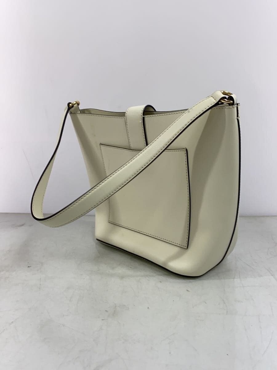 LAUREN RALPH LAUREN Shoulder Bag Leather WHT 2