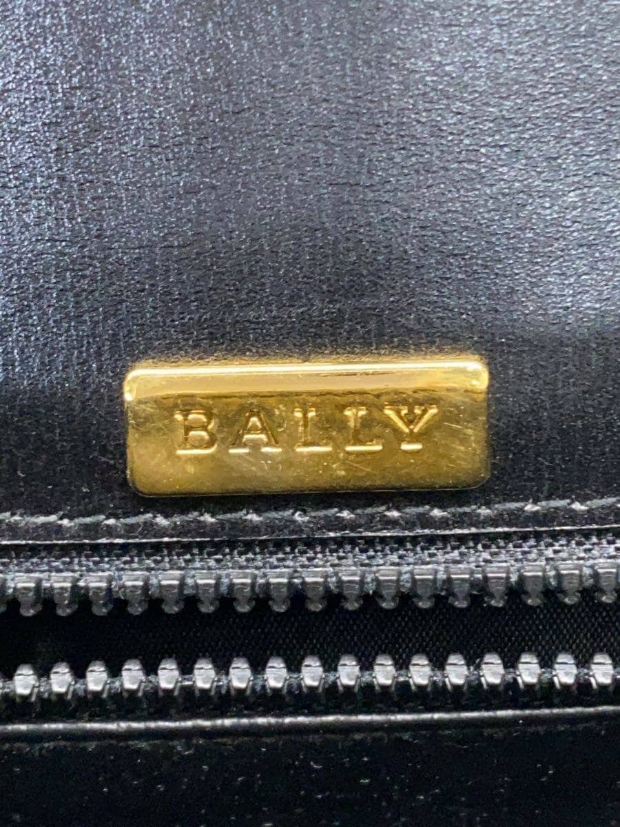 BALLY Briefcase Leather BLK Solid color 5