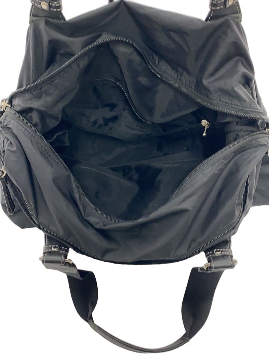 agnes b. Boston Bag Nylon Black 6