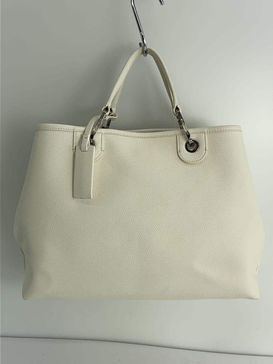 EMPORIO ARMANI Shoulder Bag Leather WHT 3