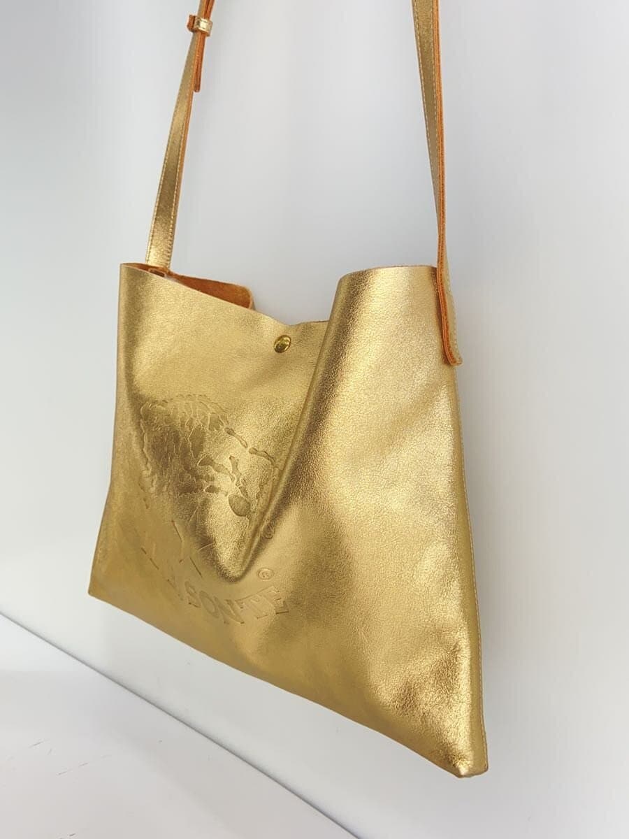 IL BISONTE Shoulder Bag Leather GLD 2