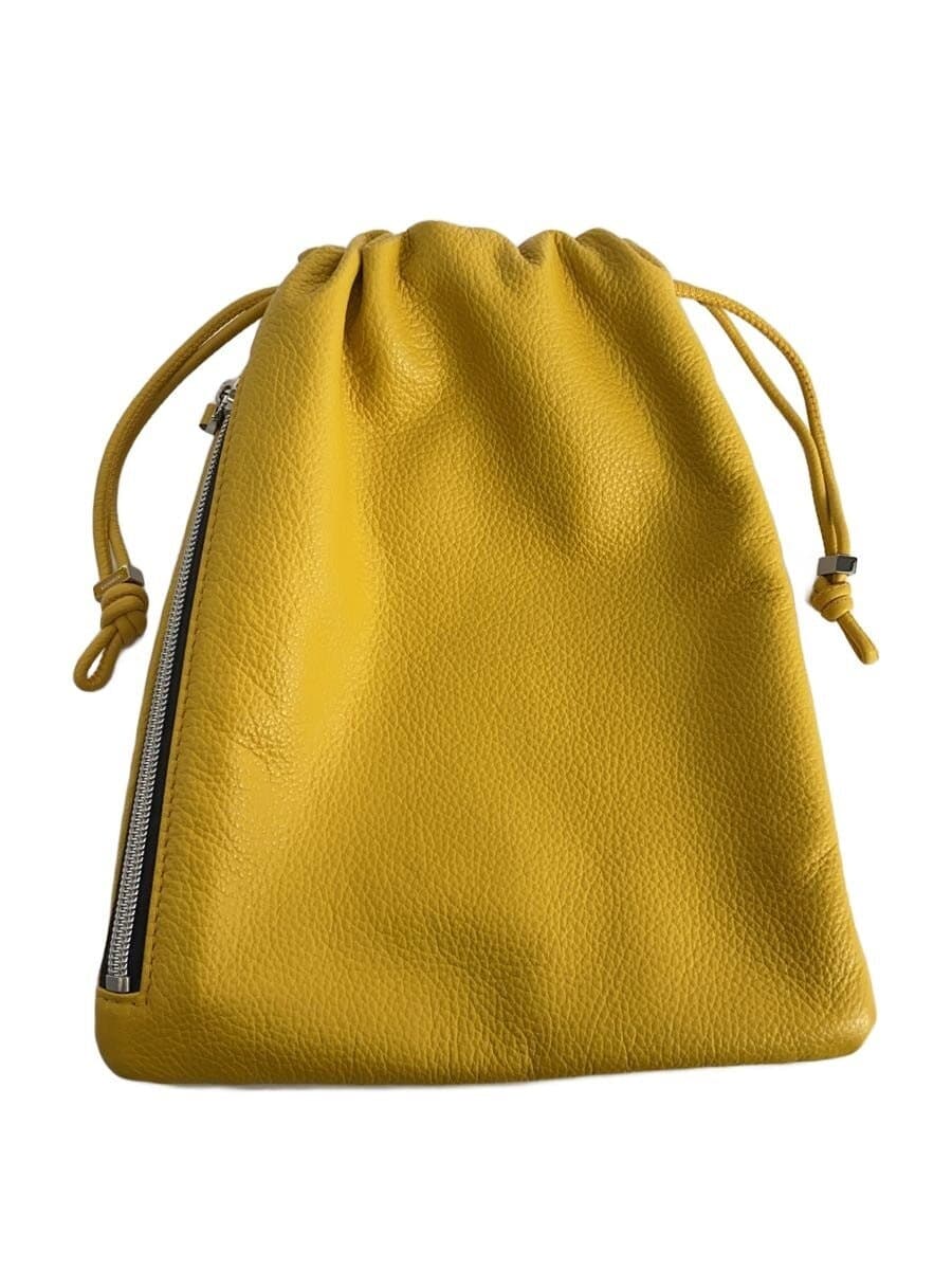FUJITAKA Bag Leather YLW