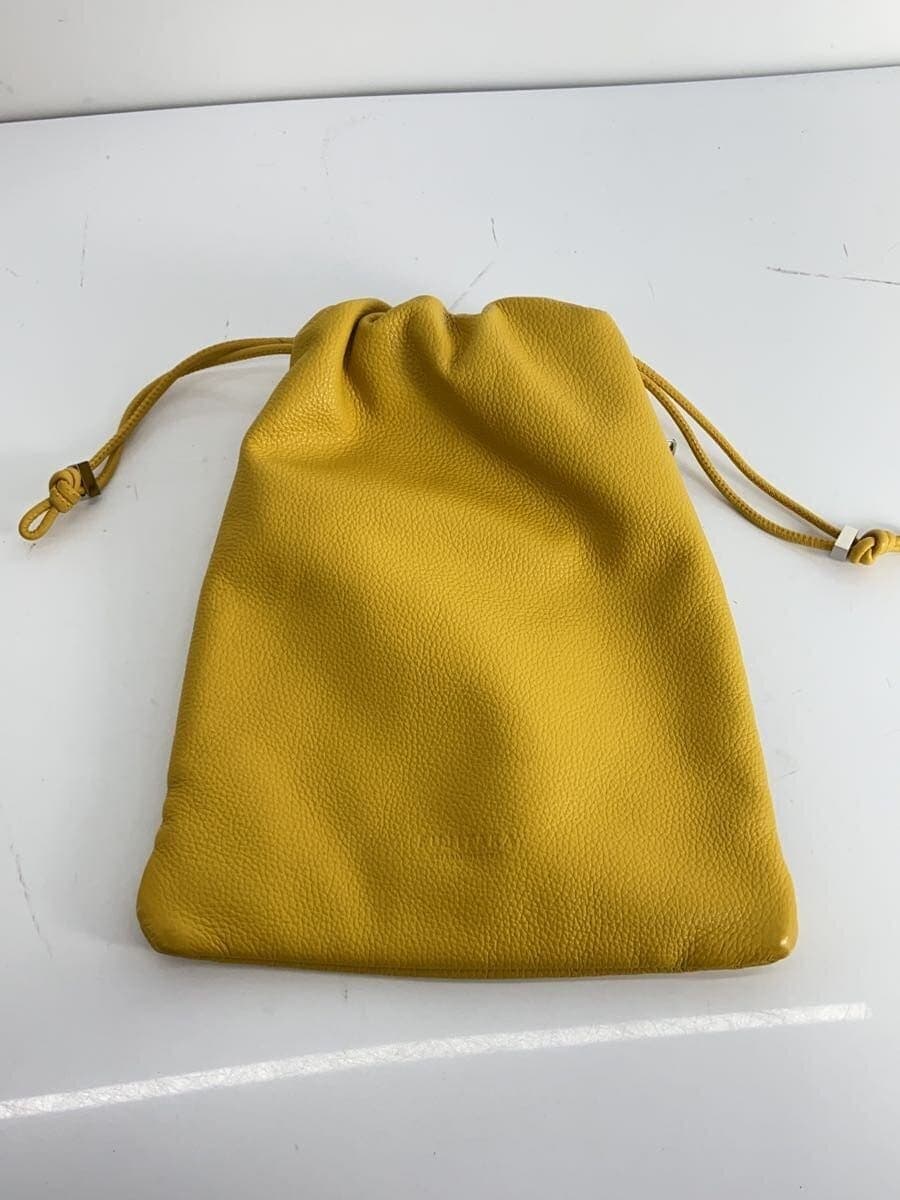 FUJITAKA Bag Leather YLW 2