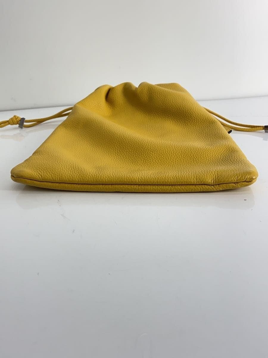 FUJITAKA Bag Leather YLW 3