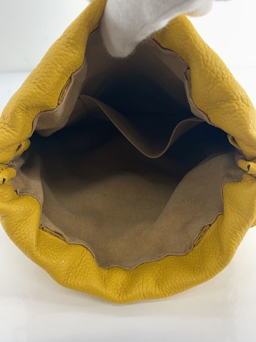 FUJITAKA Bag Leather YLW 5