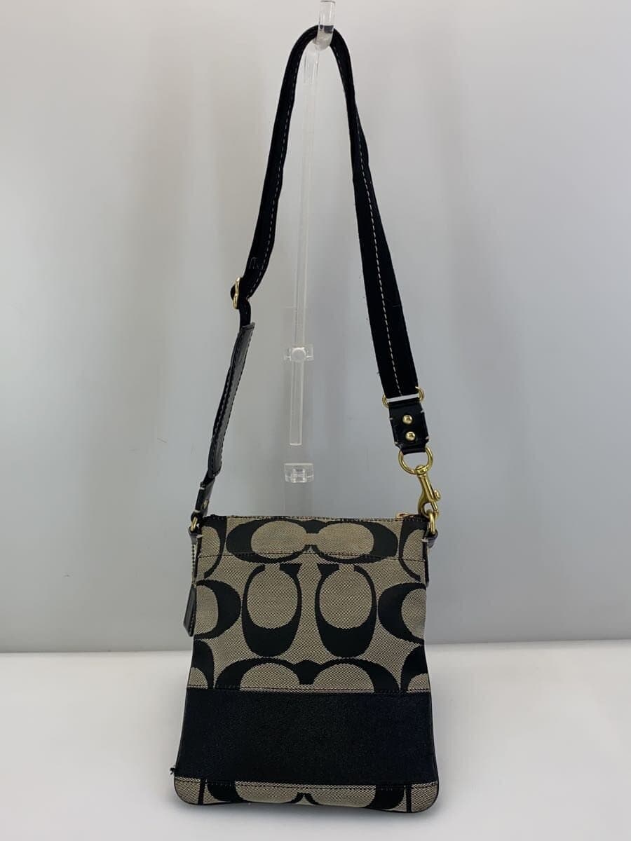 COACH Shoulder Bag_Signature Canvas BLK 3