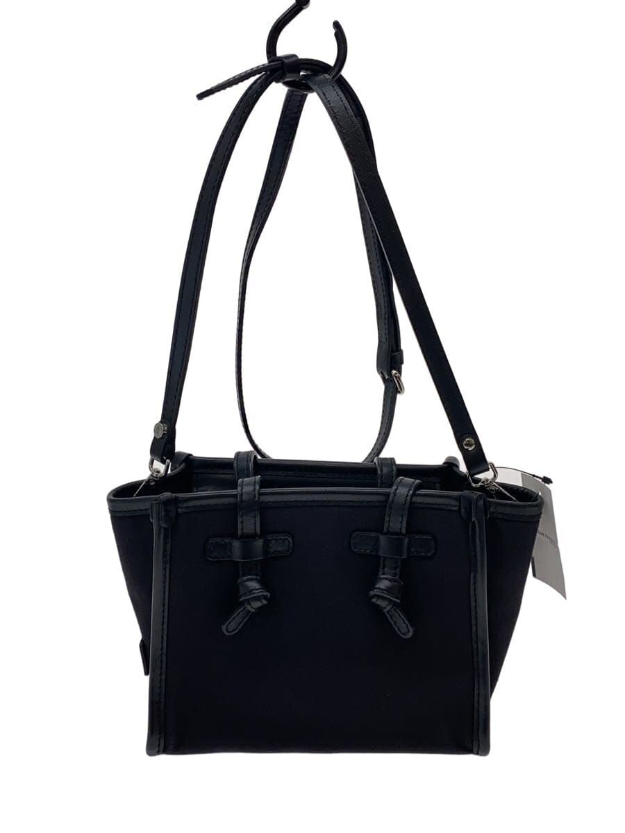 GIANNI CHIARINIMISS MARCELLA 2-Way Shoulder Bag Canvas BLK BS8065