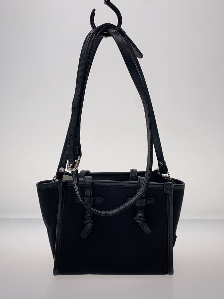 GIANNI CHIARINIMISS MARCELLA 2-Way Shoulder Bag Canvas BLK BS8065 3