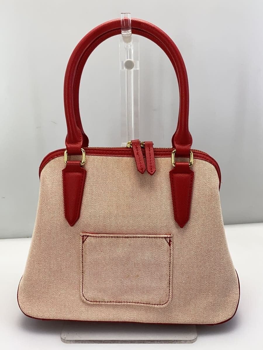 Samantha Thavasa DELUXE Gallery Style 2-Way Handbag Canvas Self-standing 3