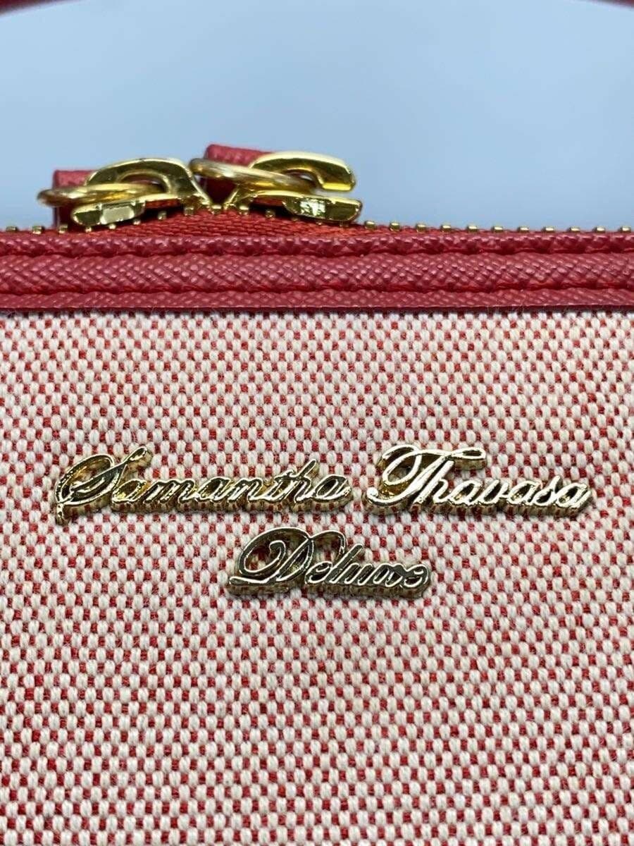 Samantha Thavasa DELUXE Gallery Style 2-Way Handbag Canvas Self-standing 5