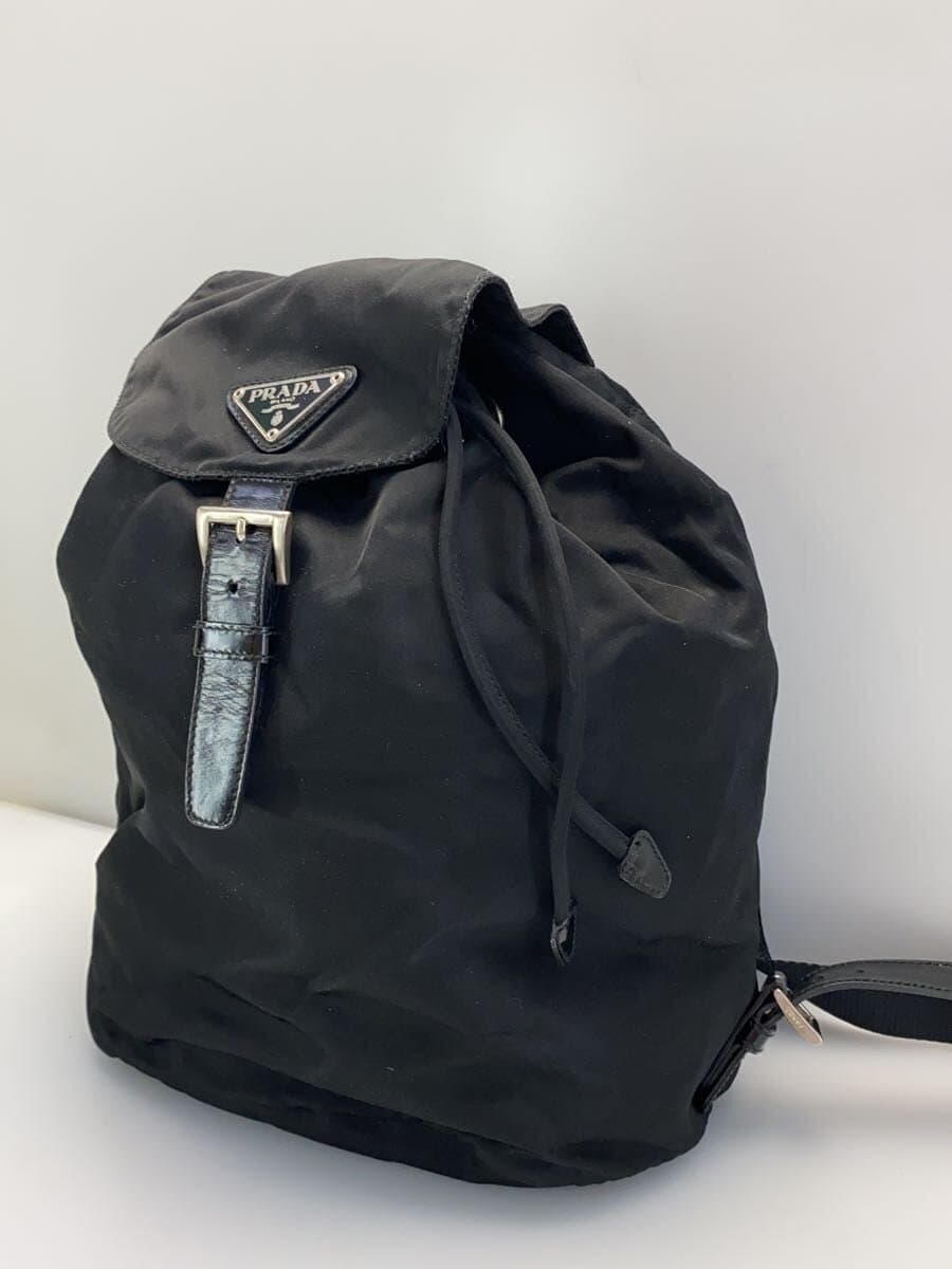 PRADA90s-00s Backpack Nylon V135 Drawstring Type Triangle Logo 2