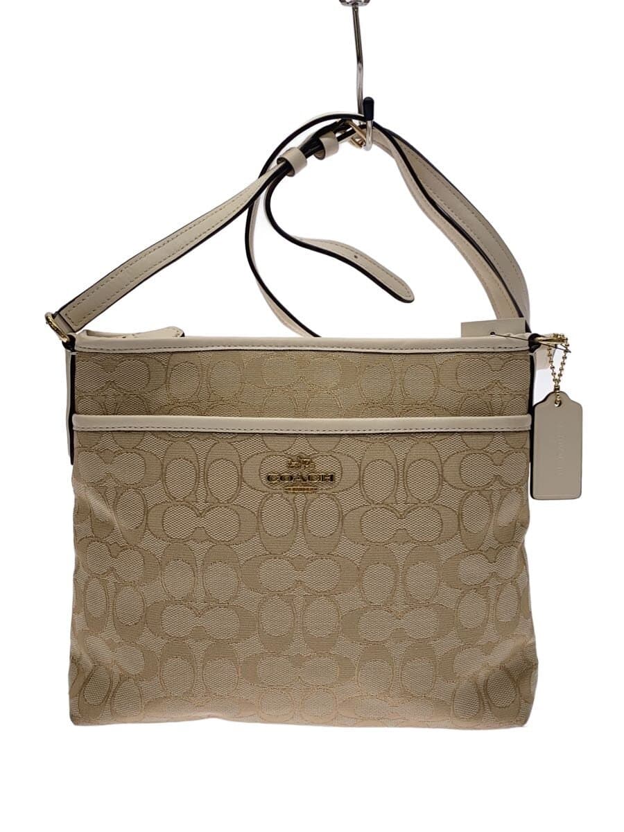 COACH Shoulder Bag_Signature Outline Signature Zip File Crossbody