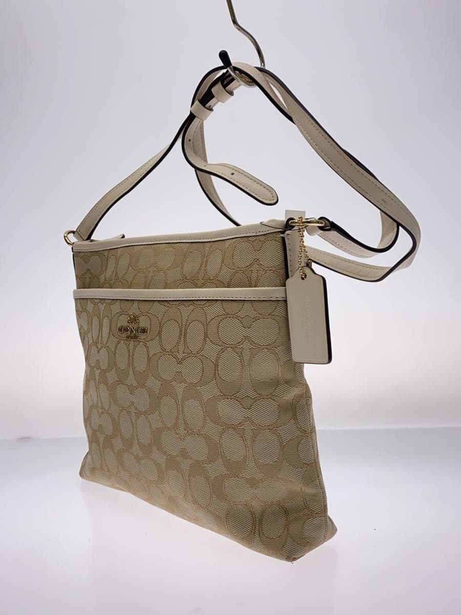 COACH Shoulder Bag_Signature Outline Signature Zip File Crossbody 2