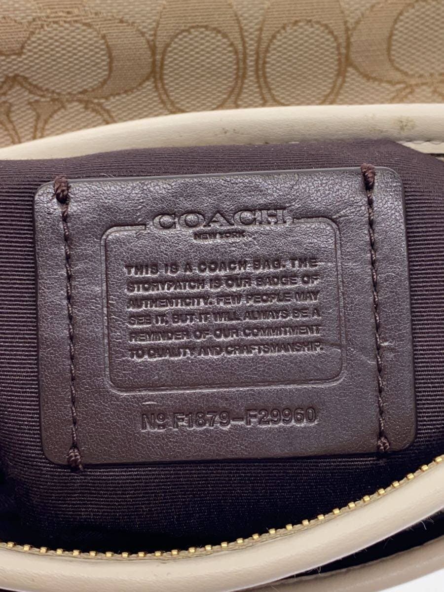 COACH Shoulder Bag_Signature Outline Signature Zip File Crossbody 5