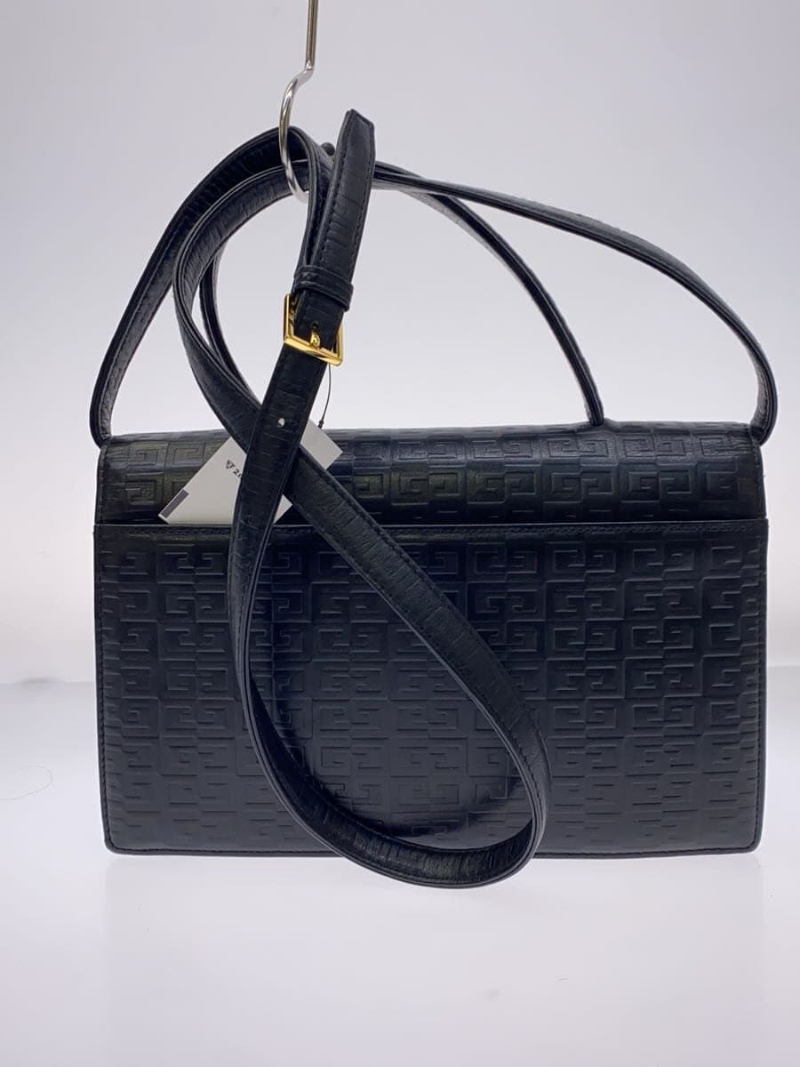 GIVENCHY Vintage 4G Logo Embossed Leather Square Flap Shoulder Bag 3