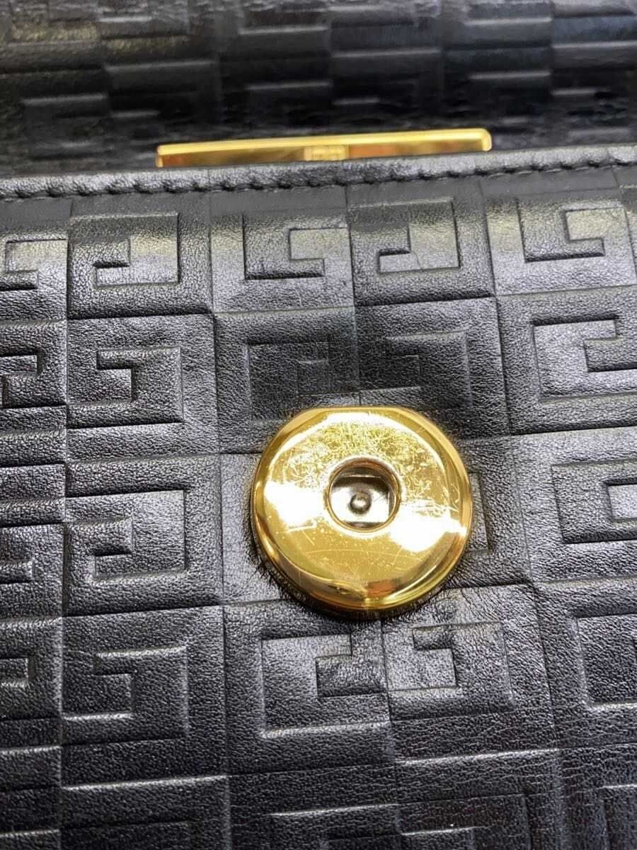 GIVENCHY Vintage 4G Logo Embossed Leather Square Flap Shoulder Bag 7