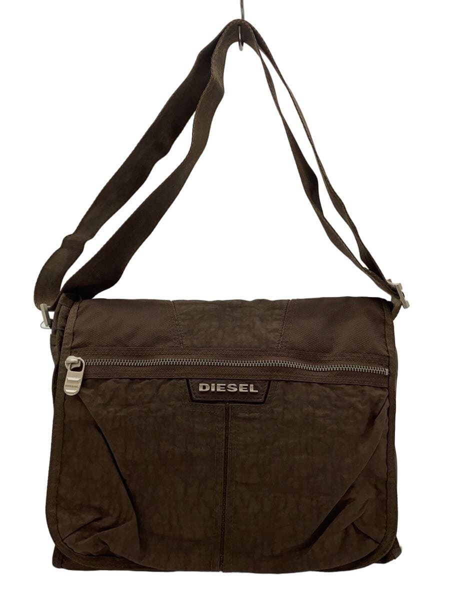 DIESEL 00s OLD DIESEL Y2K Messenger Shoulder Bag Nylon Metal Logo Archive