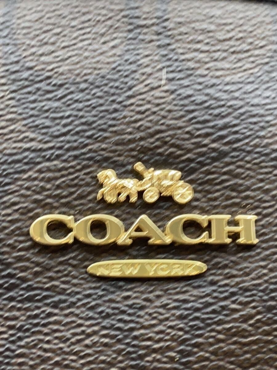 COACH Tote Bag_Signature Allover Pattern Corner Wear City Tote In Signature 5