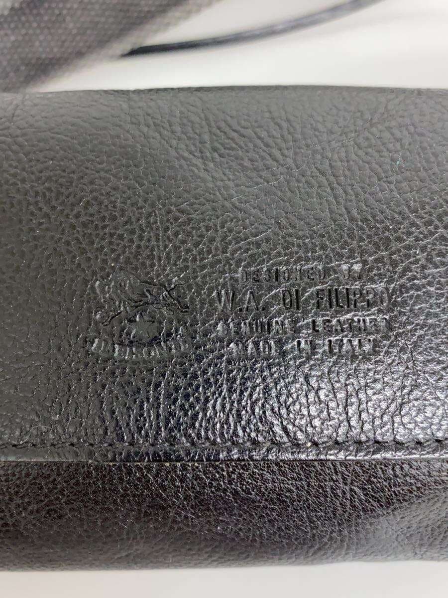 IL BISONTE Waist Bag Leather BLK G558 5