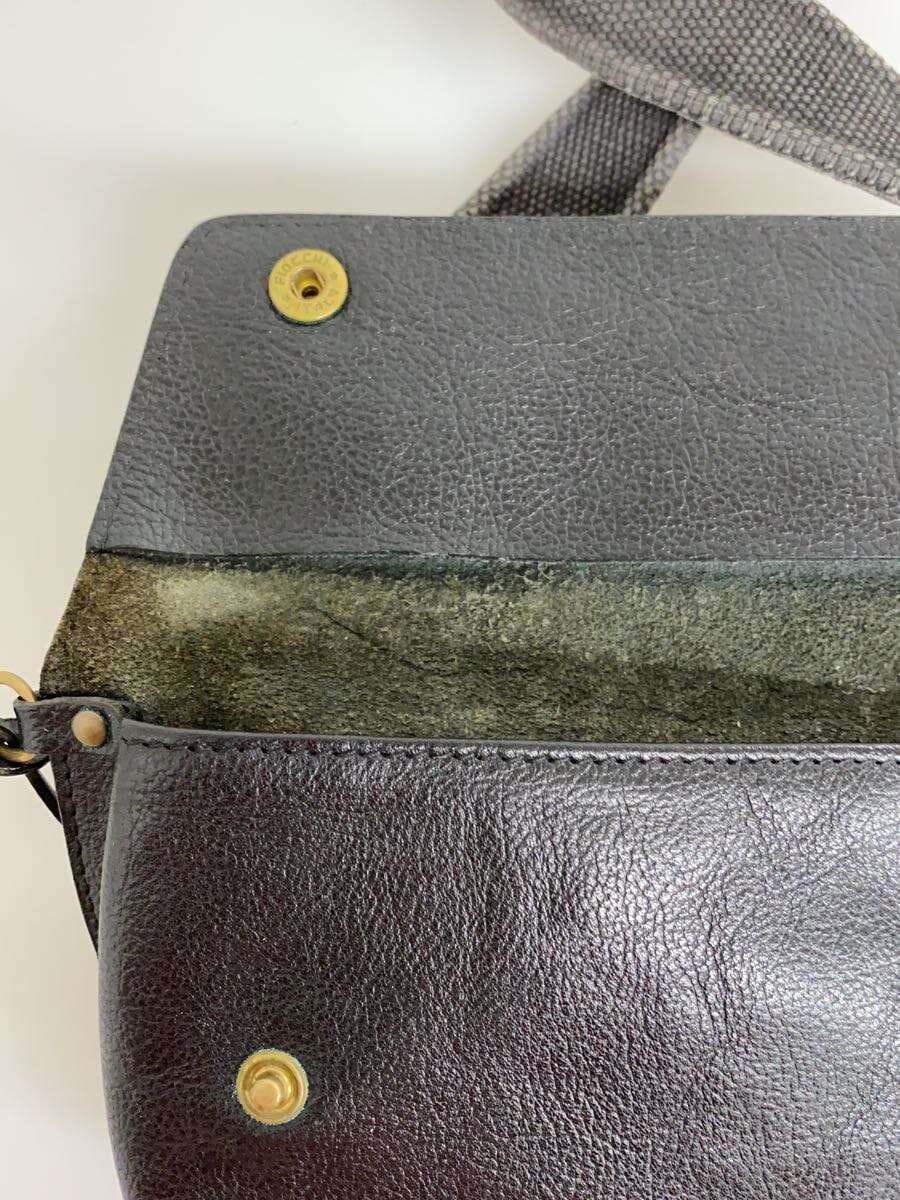 IL BISONTE Waist Bag Leather BLK G558 7