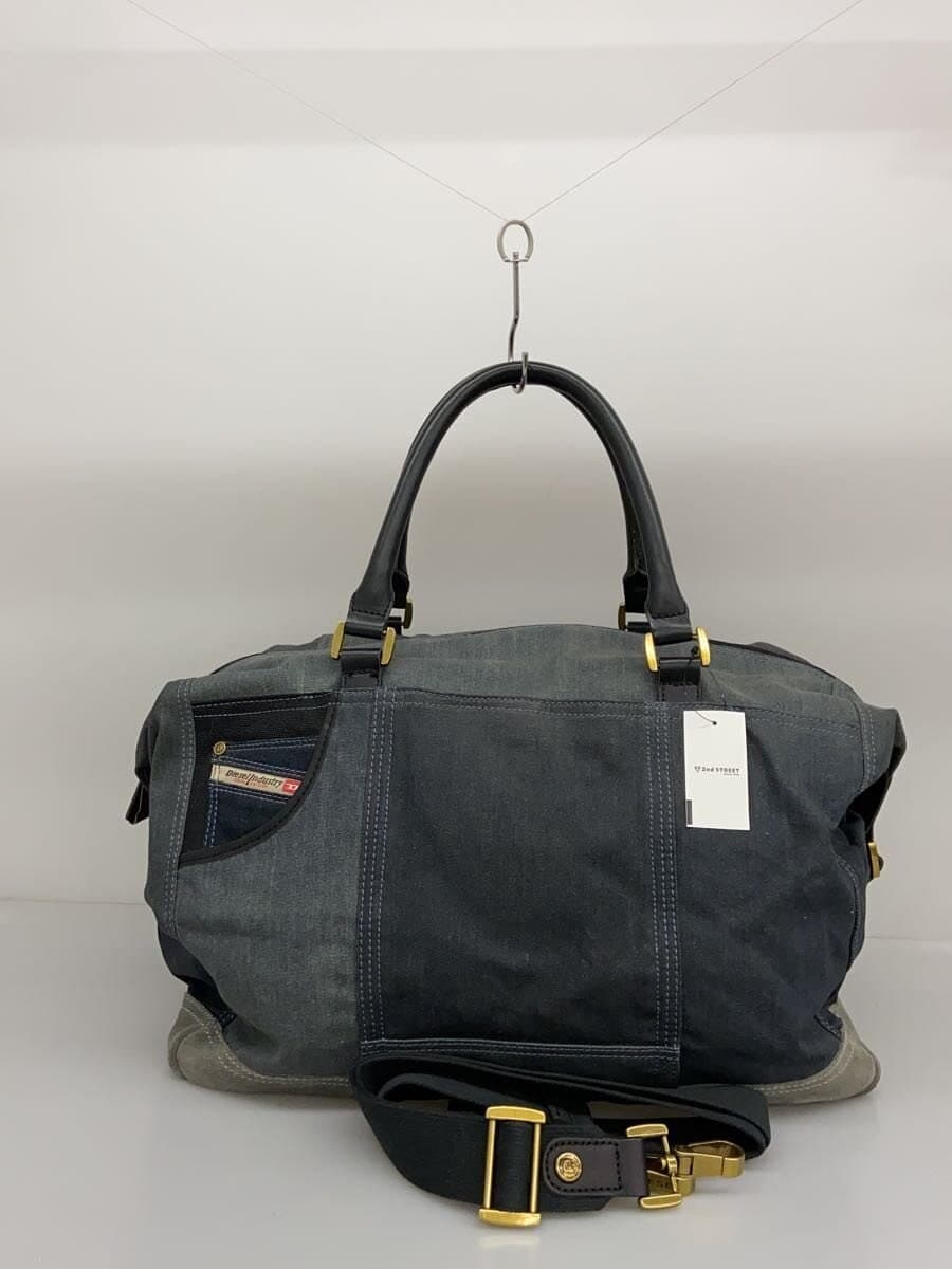 Diesel Fashion Boston Bag Denim GRY Solid