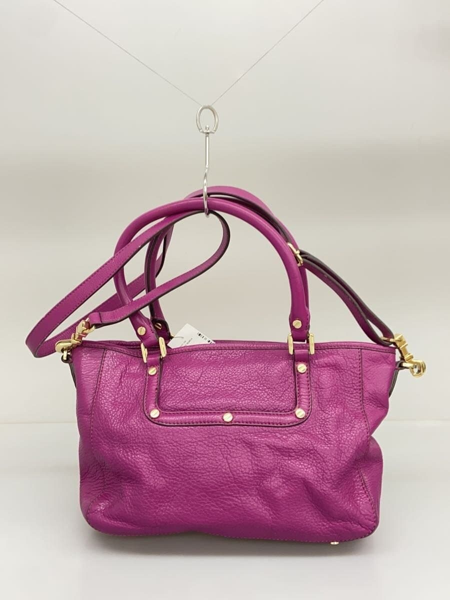 TORY BURCH Shoulder Bag Leather PUP Solid HTW038 3