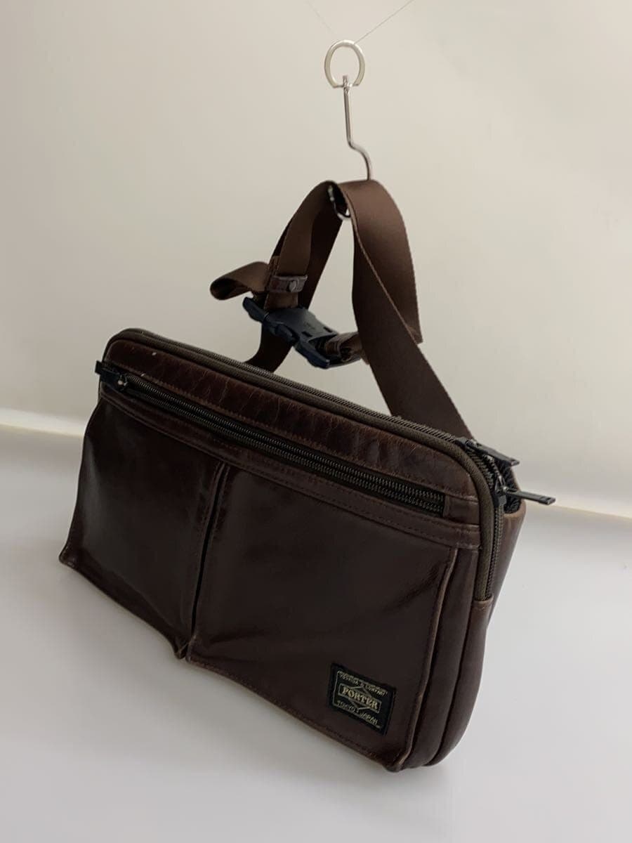 PORTER Waist Bag Leather BRW Solid 2