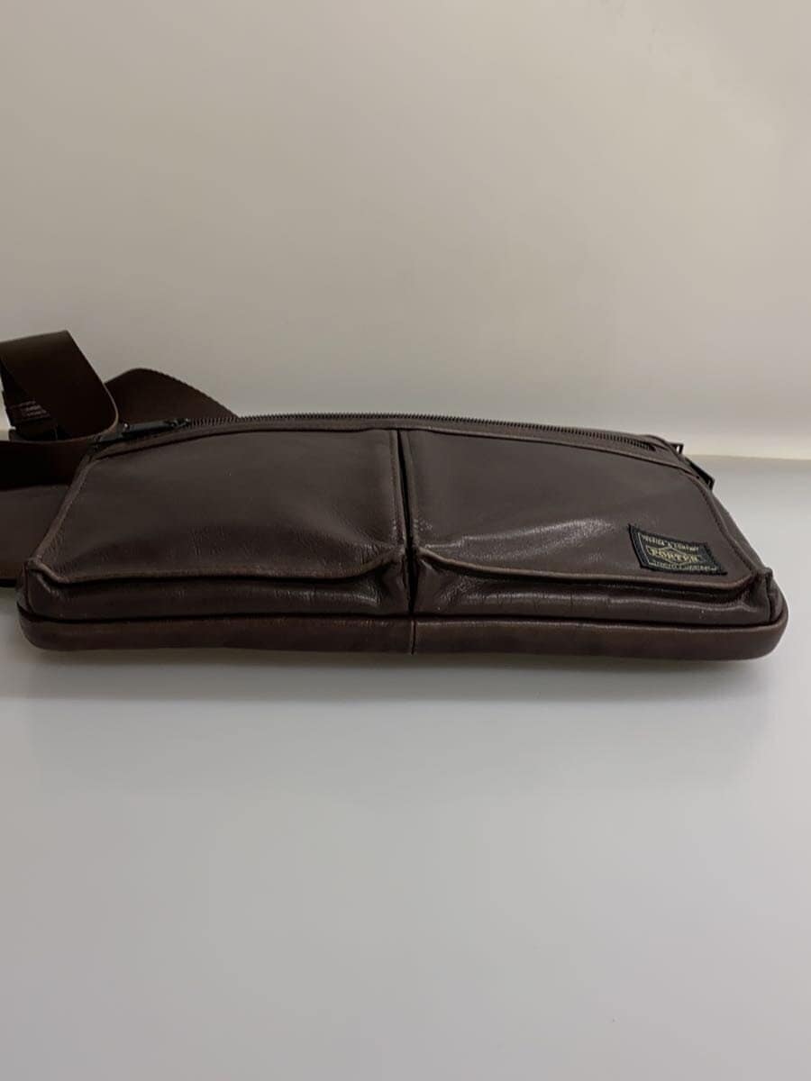 PORTER Waist Bag Leather BRW Solid 4