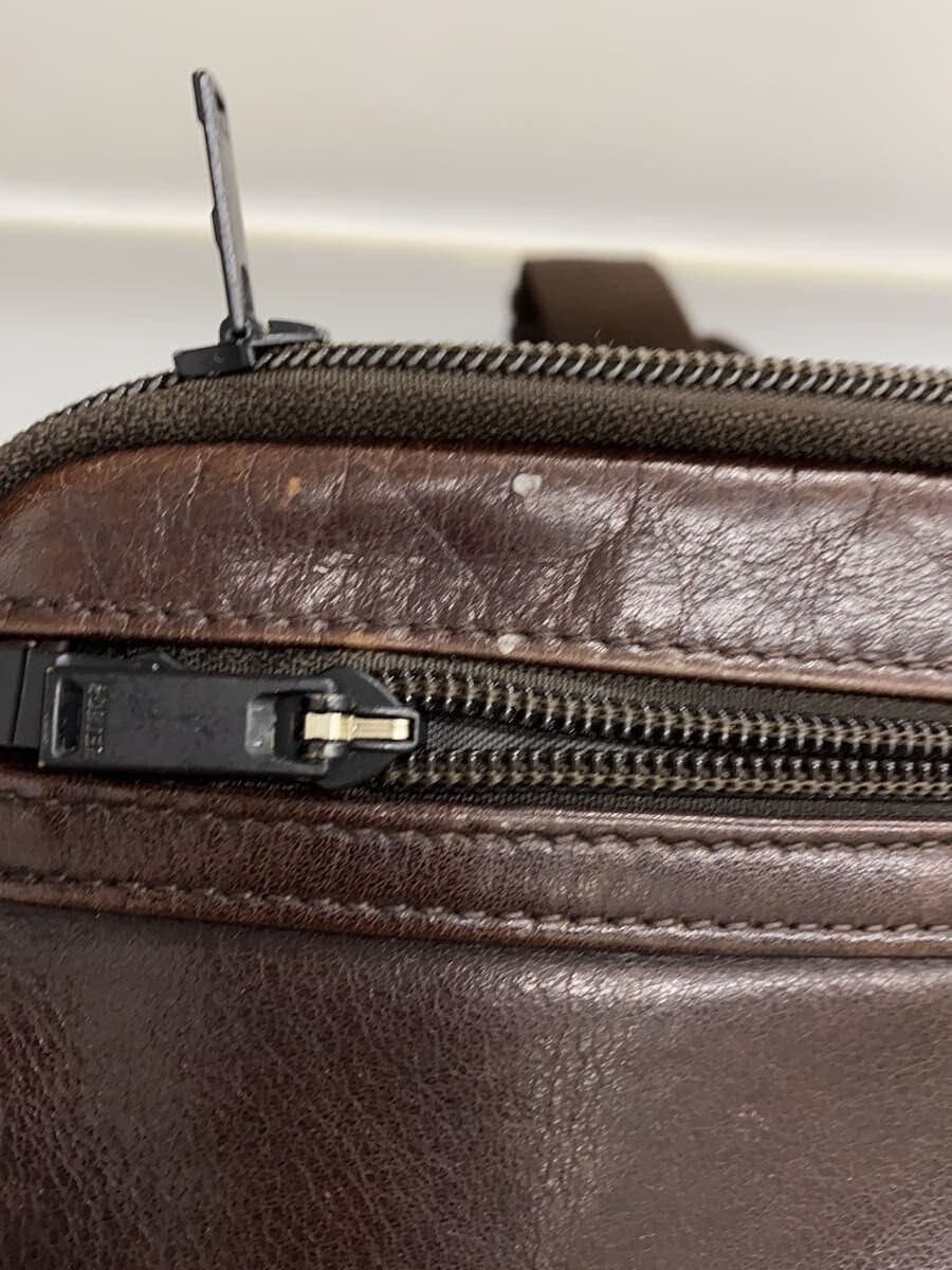 PORTER Waist Bag Leather BRW Solid 7