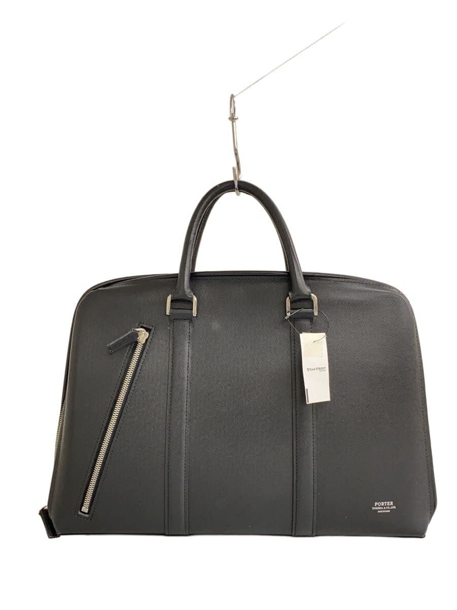 PORTER Briefcase Leather Black Solid 382-04331