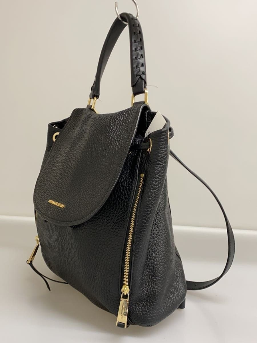 MICHAEL KORS Backpack Leather Black Solid AV-1807 2