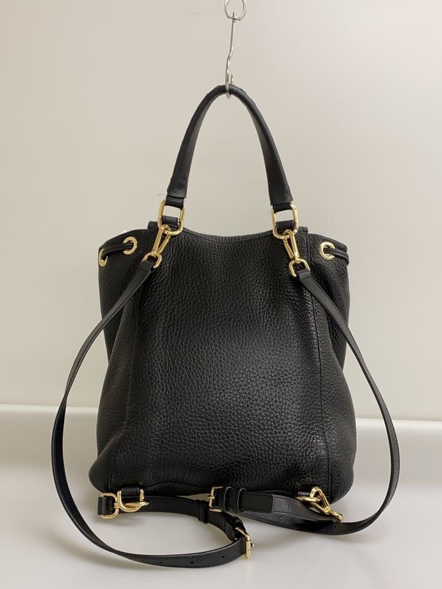 MICHAEL KORS Backpack Leather Black Solid AV-1807 3