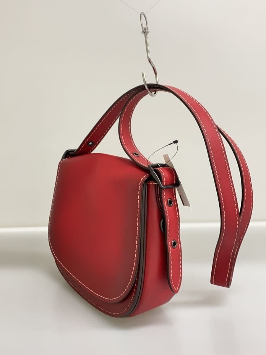 COACH Shoulder Bag Leather Red Solid Color SD-20115 2