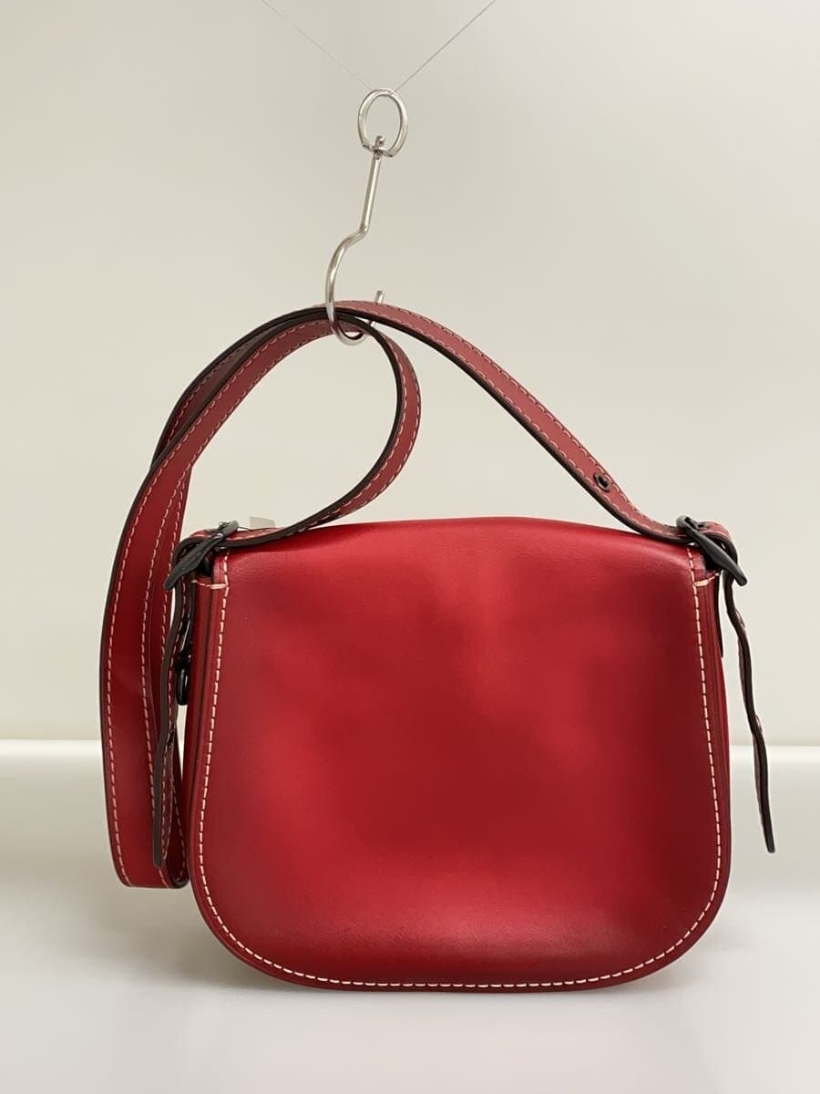 COACH Shoulder Bag Leather Red Solid Color SD-20115 3
